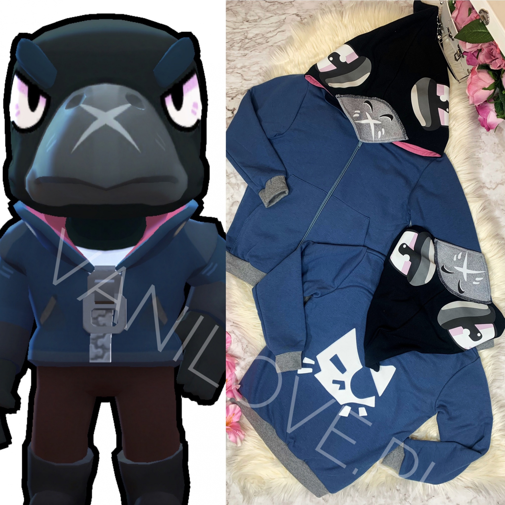 Bluza Chlopieca Kruk Brawl Stars Vanilove Pl - brawl stars biały kruk