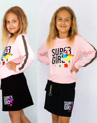 Komplet dla dziewczynki Super Girl