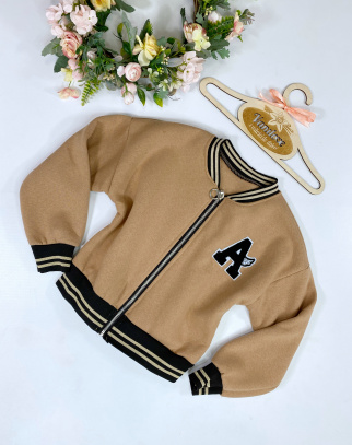 Bluza ocieplana dla dziewczynki Nela Camel