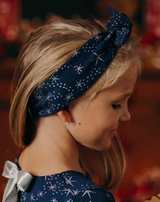 Opaska dla dziewczynki Stars Blue