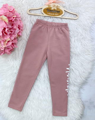 Legginsy dla dziewczynki Awesome Puder Róż