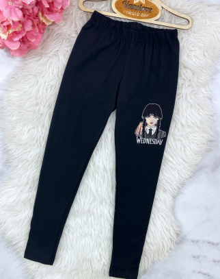 Legginsy dla dziewczynki Wednesday Black