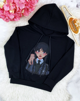 Bluza dla Dziewczynki Wednesday Black
