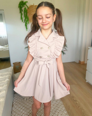 Sukienka dla dziewczynki Dalia Beige