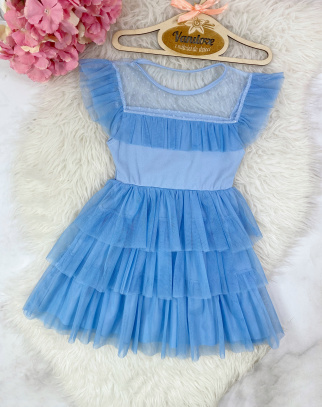 Sukienka Tiulowa dla Dziewczynki Estrella Blue