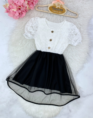 Sukienka dla Dziewczynki Ginny Black&White