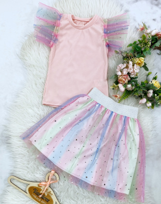 Komplet dla Dziewczynki Avanti Pink