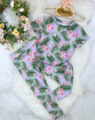 Komplet dla dziewczynki  Tropicana Violet