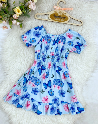 Sukienka dla dziewczynki Butterfly Blue