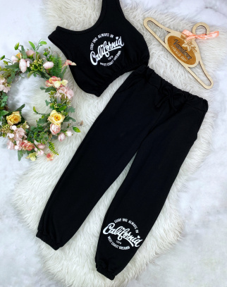 Komplet dla dziewczynki California Black