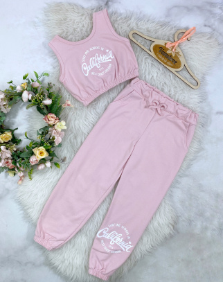Komplet dla dziewczynki California Pink