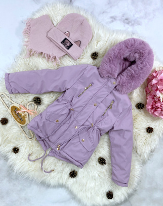 Parka zimowa dla dziewczynki Classic Violet