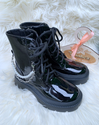Workery Ocieplane dla Dziewczynki Chain Black