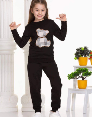  Komplet dresowy dla dziewczynki Teddy Bear Black