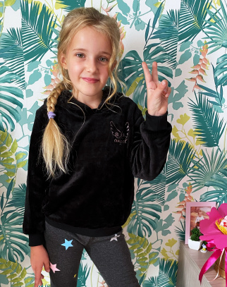 Bluza dla Dziewczynki Angel Black