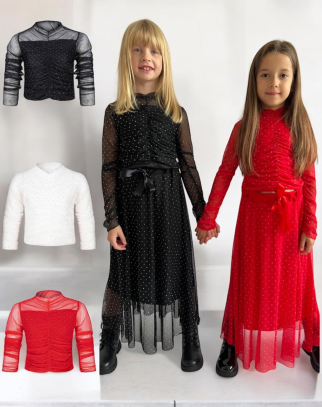 Bluzka dla dziewczynki Kropki