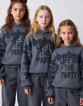 Komplet bluza i spodnie Life of the Party Grafit