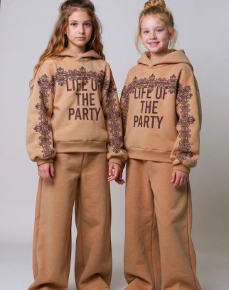 Komplet bluza i spodnie Life of the Party Cappuccino