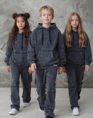 Komplet bluza i spodnie Energy Flow ciemny grafit
