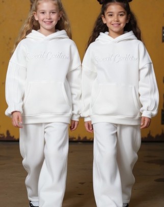 Komplet bluza i spodnie Sweat Couture śmietanka