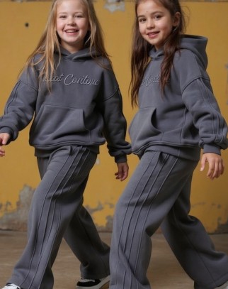 Komplet bluza i spodnie Sweat Couture szary