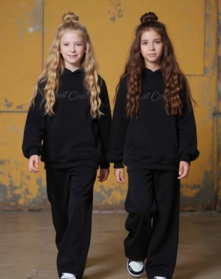 Komplet bluza i spodnie Sweat Couture czarny