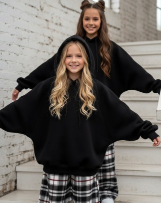 Bluza dla dziewczynki Milla Czarna