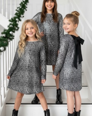 Sukienka dla dziewczynki Kokardka Panterka