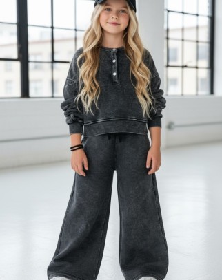 Komplet Chicago Style Ciemny Szary