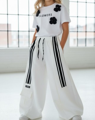 Spodnie dresowe Sisi śmietanka