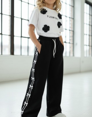 Spodnie dresowe Kokardki czarne