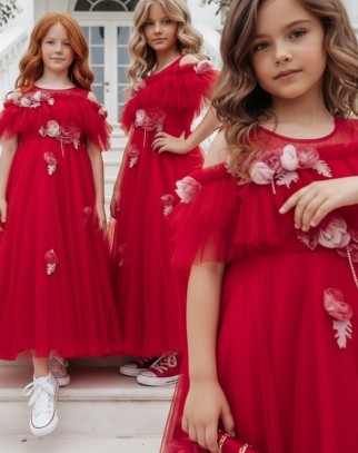 Sukienka z torebką Rossy czerwona