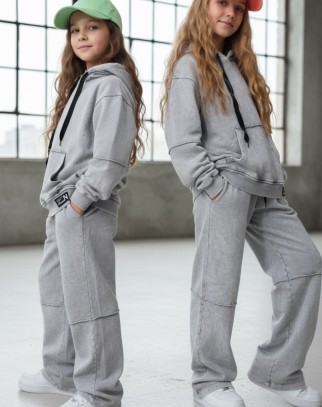 Komplet bluza i spodnie Energy Flow jasny szary