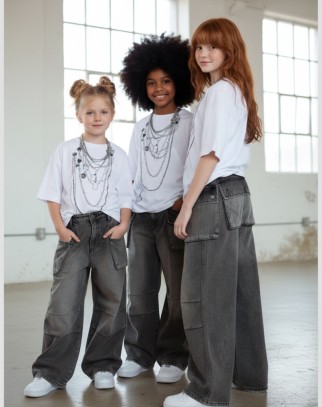 Spodnie jeans Pocet grafit