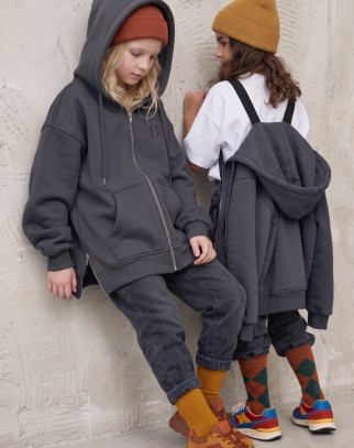 Bluza z szelkami grafit