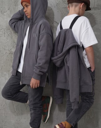 Bluza z szelkami grafit